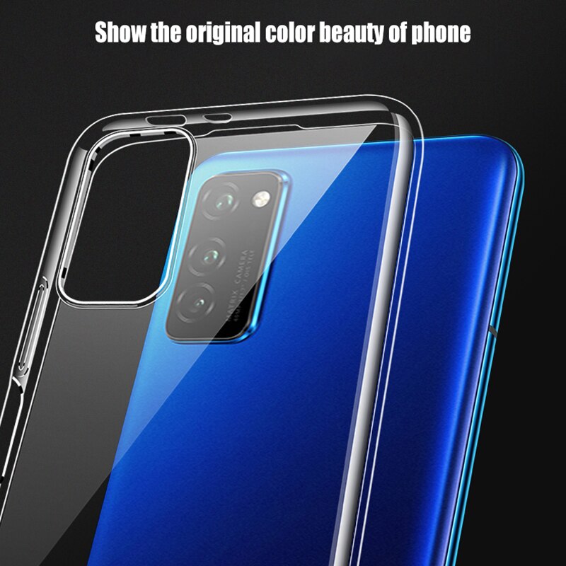 Funda trasera transparente 360 para Huawei Honor X10 X 10 Max Lite 5G, carcasa suave de TPU, Honor X10, 10X, a prueba de golpes