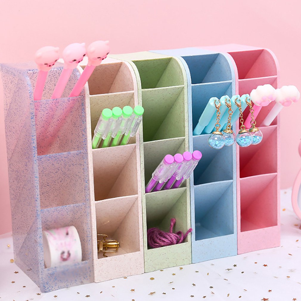 Multi-Function Desktop Pen Pencil Holder bureau organizer desk storage box office accessories organizador de escritorio