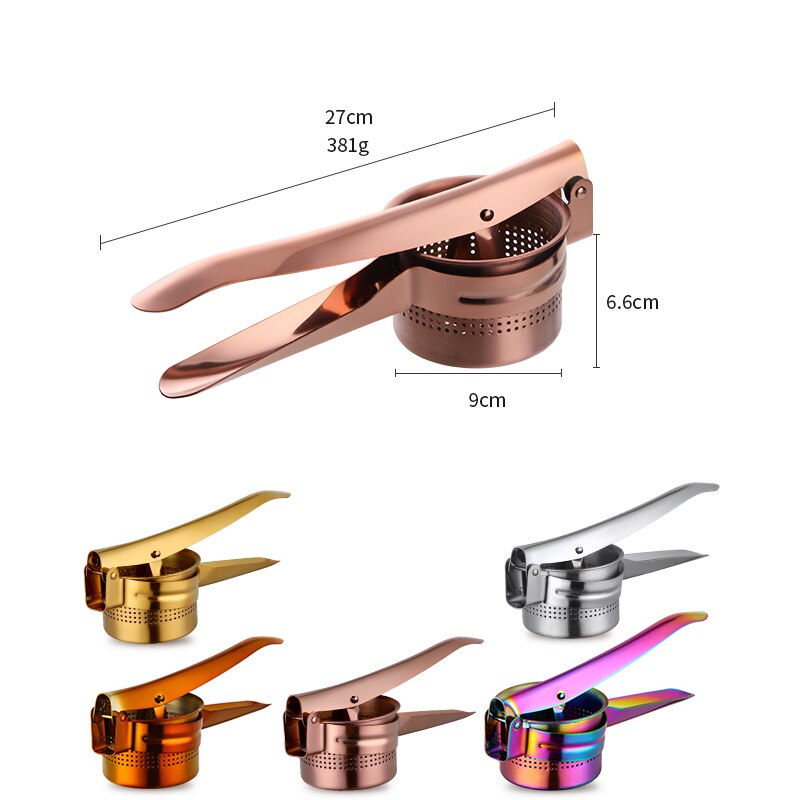 1pcs Gold Metal Lemon Squeezer Stainless Steel Orange Juicer Fruit Juice Reamers Fast Handle Press Multifunctional Kitchen Tools