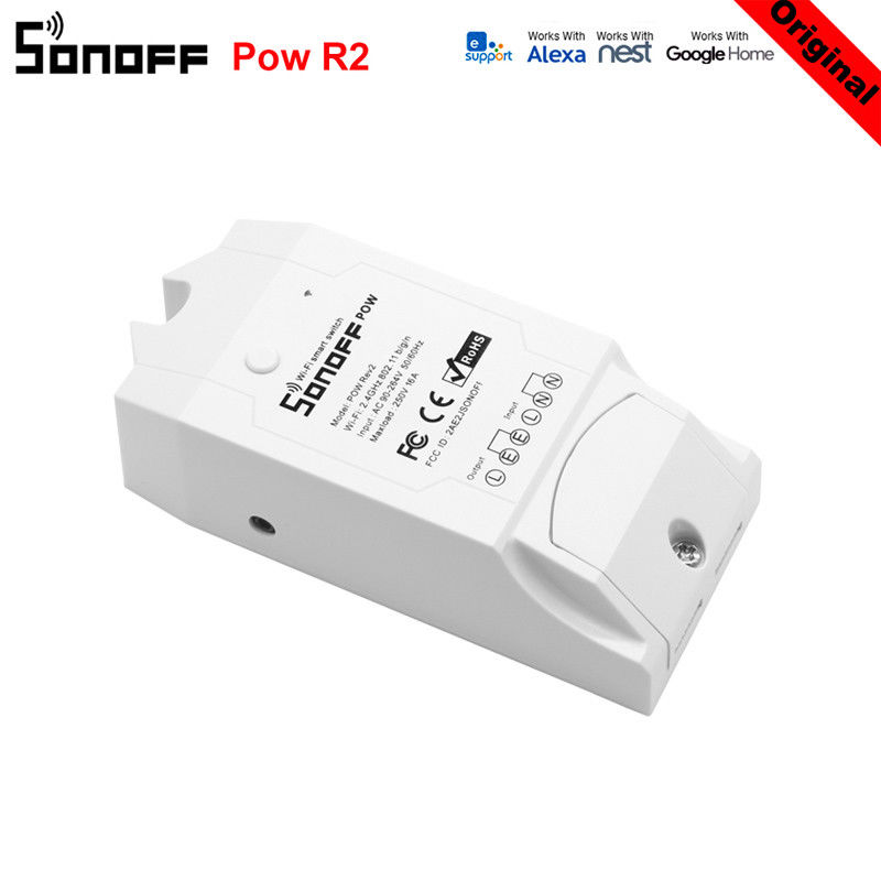 10Stck SONOFF POW R2 16A 3500W Wifi Schalter Regler Echtzeit Energie Verbrauch Monitor Messung Für Clever Heimat automatisierung