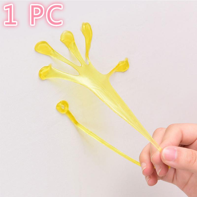 Elastic Sticky Squishy Slap Hands Palm Toy Jokes Pranks Gags & Practical Jokes Sticky Hands Palm Party Favor Novelty Toys: 1 PC Random color
