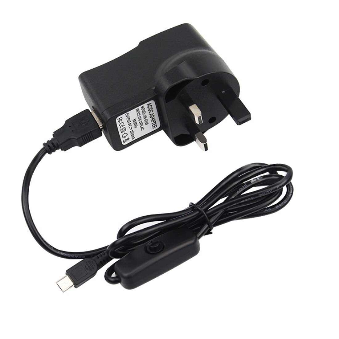 5V 2.5A Power Supply USB Charger Adapter With On Off Switch For Raspberry Pi 3B+ - UK Plug/EU Plug/US Plug: UK Plug