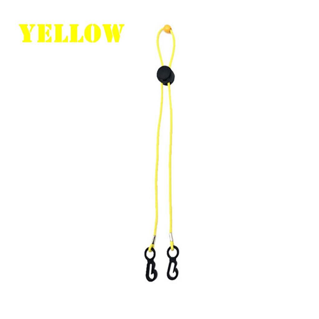 Justerbar ansigtsmaske lanyard handy mascarilla praktisk luftforurening sikkerhedsmaske hvile- og øreholder reb маскировать #m: Gul