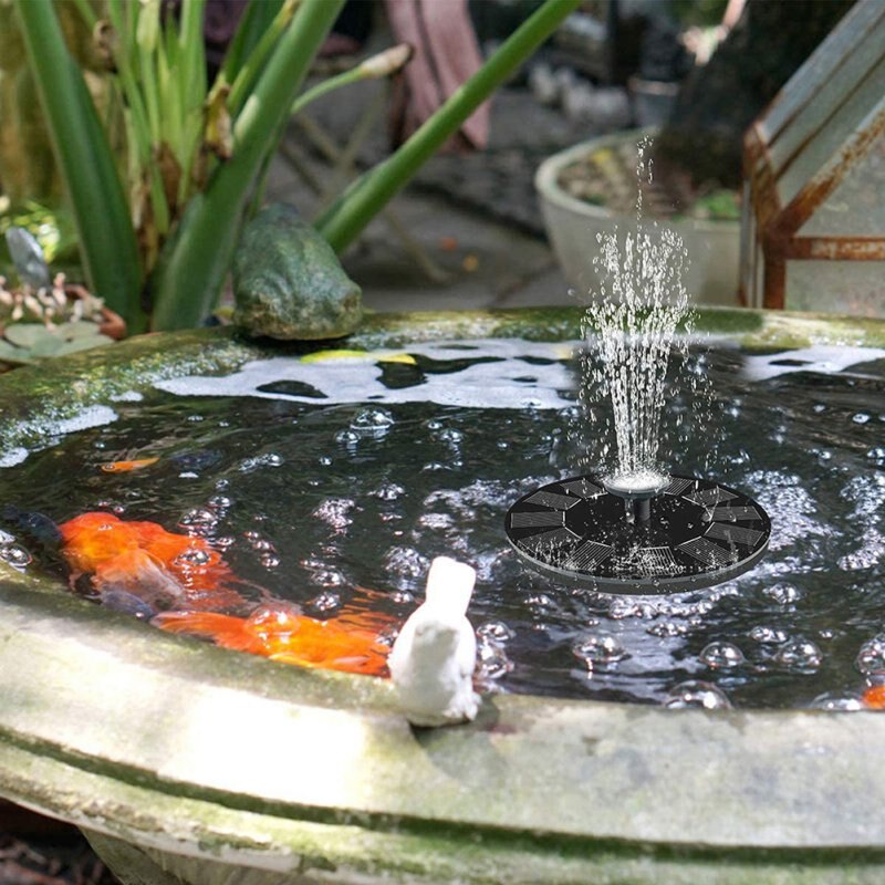 Tuin Zwembad Mini Zonne-Energie Fontein Vijver Zonnepaneel Drijvende Fontein Tuin Decoratie Fontein