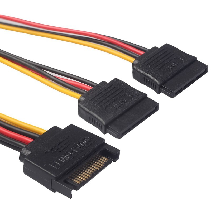 15Pin SATA Male To 2 15Pin Female Power Cable For HDD hard disk Drive HDD Splitter Connector 1 To 2 Extension Cable
