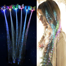 70PCS LED Flashing Hair Braid Glowing Luminescent Hairpin Luminous Hair Ornament Girls Led Toys Year Party Christmas