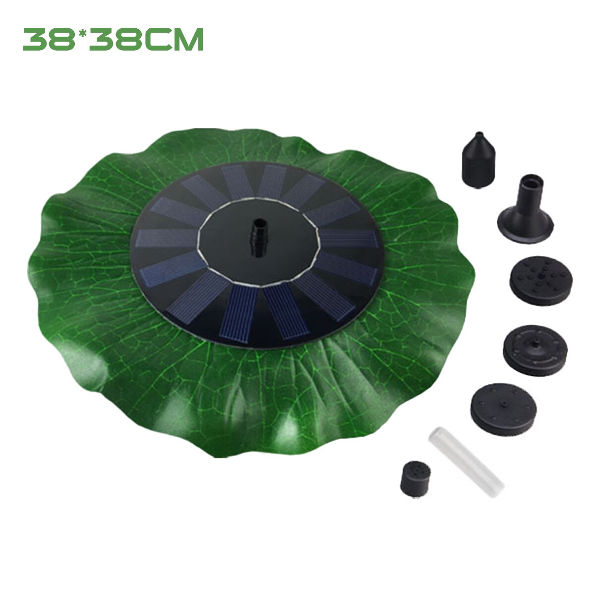 Drijvende Solar Kleine Fontein Tuin Fontein Zwembad Vijver Decoratie Zonnepaneel Aangedreven Waterpomp Tuin Decoratie: 38x38cm