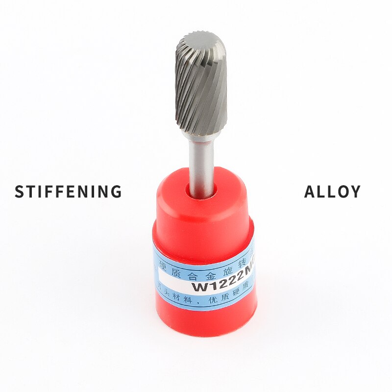 Cylindrical Semi-circular 1pcs Tungsten Steel Alloy Rotary Boring Head Grinding Head Milling Cutter W-shaped Wood Carving Head