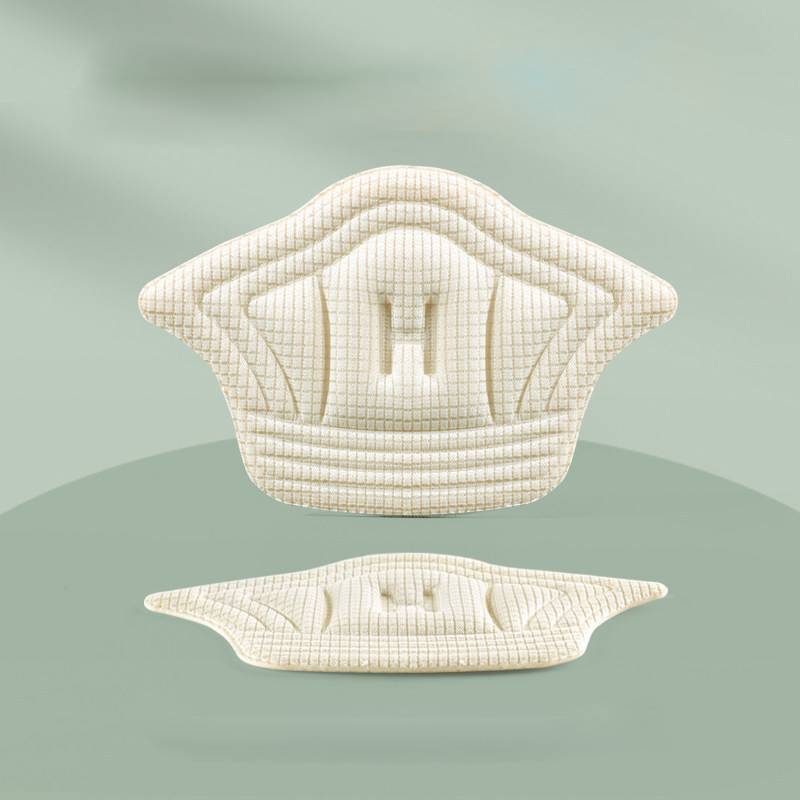 Almohadillas de parche para zapatos deportivos, almohadillas para el talón, tamaño ajustable, antidesgaste, almohadilla para los pies, plantilla de inserción, Protector de talón, pegatina trasera, 2 piezas: Beige / 5mm