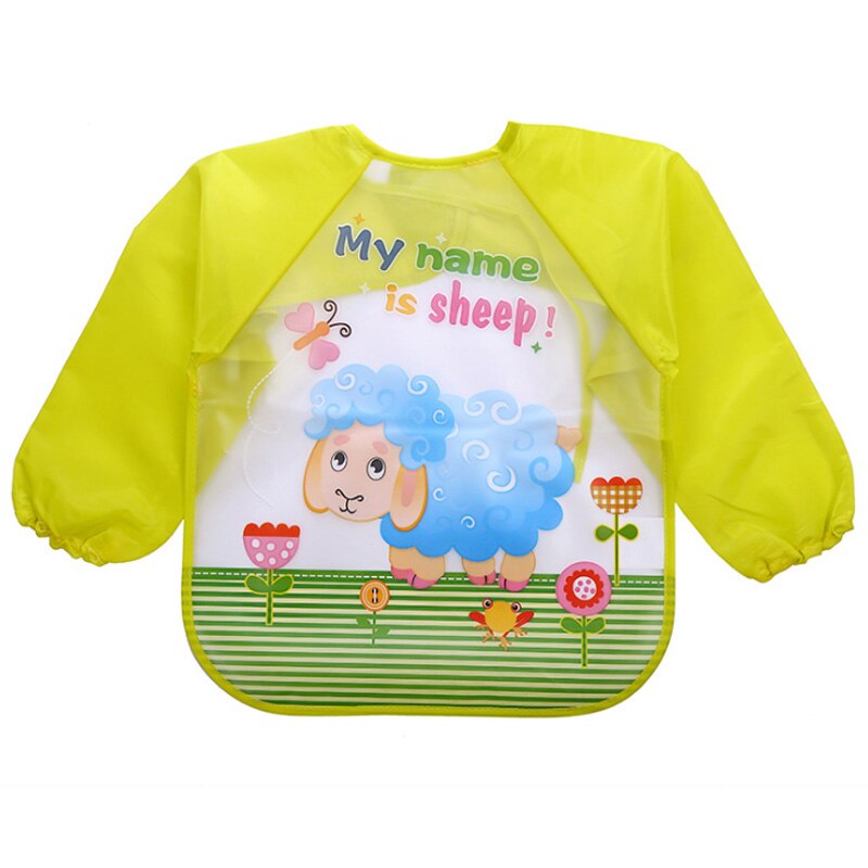 Baby Slabbetjes Baby Burp Doeken Peuter Sjaal Voeden Kiel Lange Mouw Waterdichte Overall Baby Dieren Babyvoeding Accessoires: Sheep