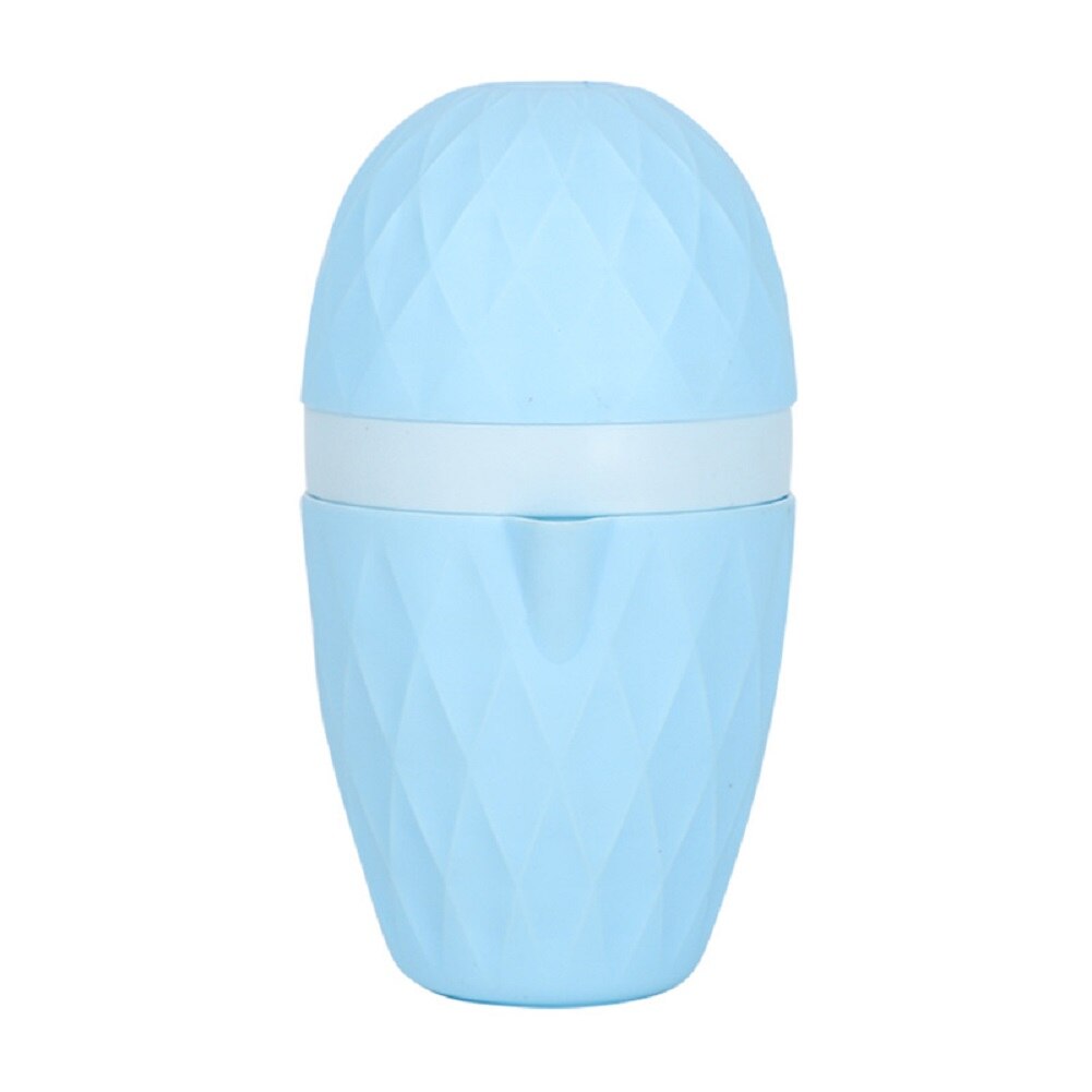 Squeeze Bottle Multi-function Manual Citrus Juicer Mini Baby Juice Cup Squeezer Lid Rotation Press Reamer Kitchen supplies: Blue