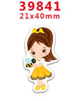 Bricolage artisanat fournitures fée la petite fille impression dos plat résines planaires 30 pièces. PR-39829-39918: PR-39841