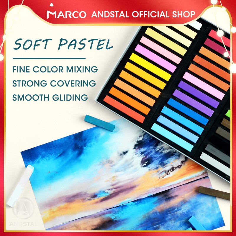 Marco de rafia de 12/24/36 colores, pasteles suaves artísticos, tiza para dibujar y pintar, juego de pintura de arte, pincel de cera seca