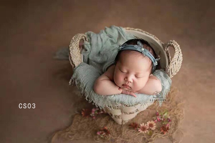 Kopfschmuck mit perlenspitze und schleife ~ origineller kopfschmuck für babyfotos ~ requisiten für neugeborenenfotografie