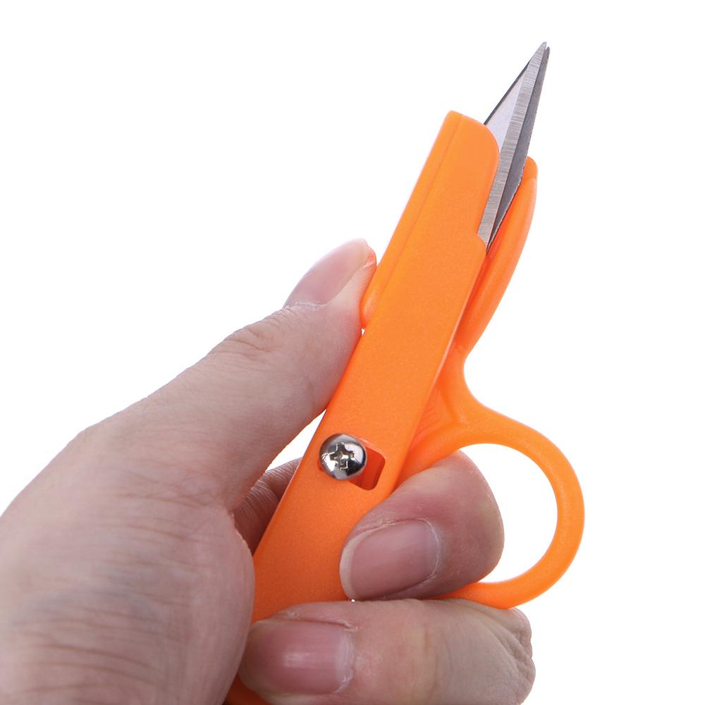 Household Sewing Matching Thread Cutting Scissors Cross Sewing Fishing Line Scissors Special U-shaped Plastic Handle Hand Tool