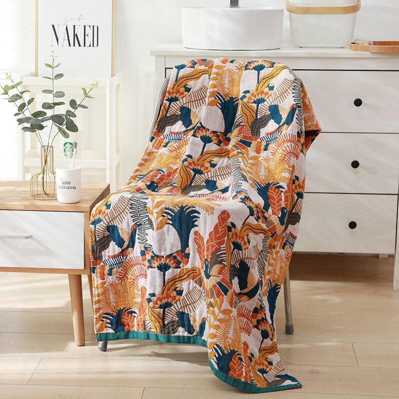 Cusack 23 style kwiatowe w stylu boho Cartoon miękka przędza bawełniana ręcznik kąpielowy dla dzieci dorosłych mężczyzn kobiet 80x160 cm dobrej jakości: 14