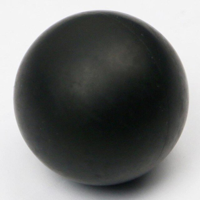 Fitness Massage Ball Hockey Lacrosse Ball Rubber Gym Cross Fit Workout Reaction 64mm Trigger Point Relaxation Yoga Stress Relief: Black