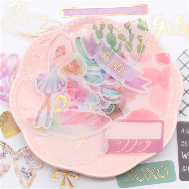 KSCRAFT 25pcs Beautiful Girl Paper Diecut Or Vellum Paper Diecut for Scrapbooking Happy Planner/Card Making/Journaling Project: vellum paper