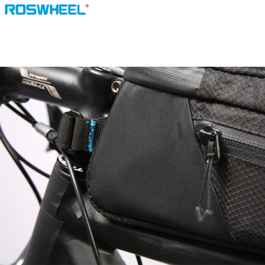 ROSWHEEL AANVAL Waterdichte Fietstas Front Beam Frame Top Tube Bag MTB Road Foldig Bike Phone Bag Fietsen Accessoires