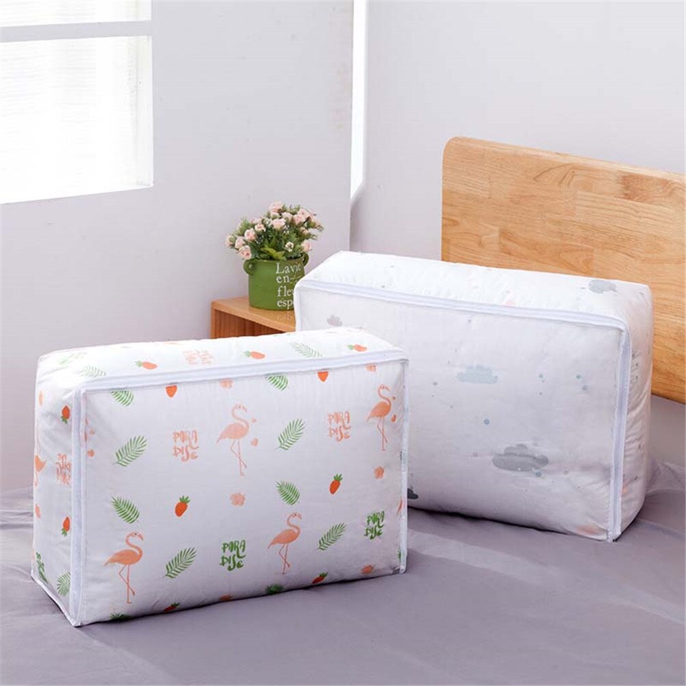 1pc skab sweater hjem arrangør boks sammenfoldelig tøj dyner tæppe arrangør opbevaring poser bagage poser opbevaring 4 stilarter