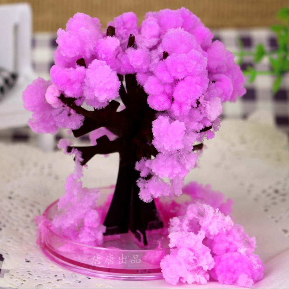 9X8 Cm Roze Desktop Kersenbloesem Cool Japan! Thumbsup! Magic Japanse Sakura Boom-Brand Made In Japan Papier Bomen Speelgoed