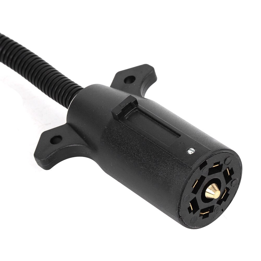 Trailer stik 7 flat blade  to 7 round pin adapter us type universal til de fleste rv trailere sættevogne trailer socket