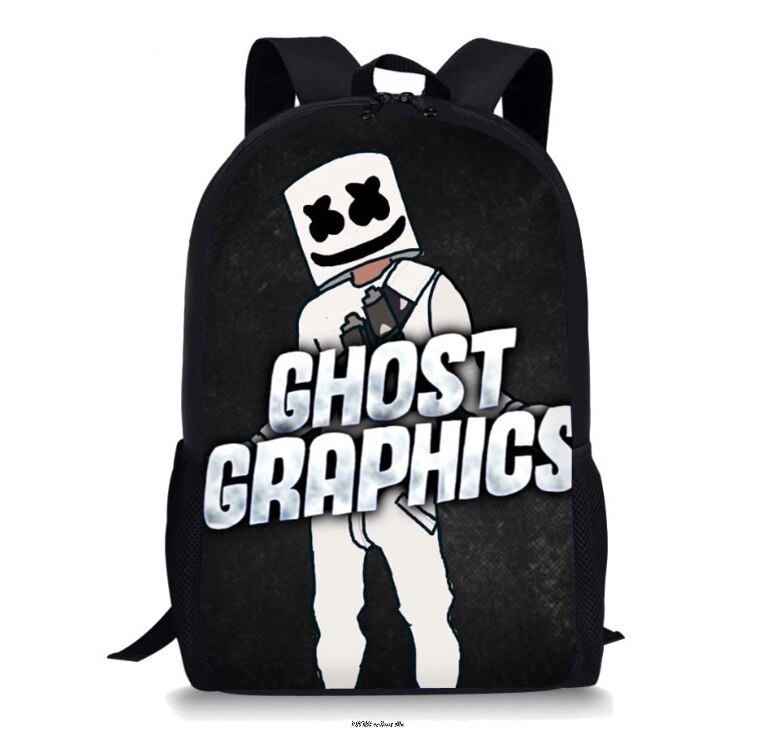 Kid Boys Girls School Bag Mochila Infantil DJ Marshmello Backpack 3D Prints Waterproof with Crewmate Christmas On Sell: 5