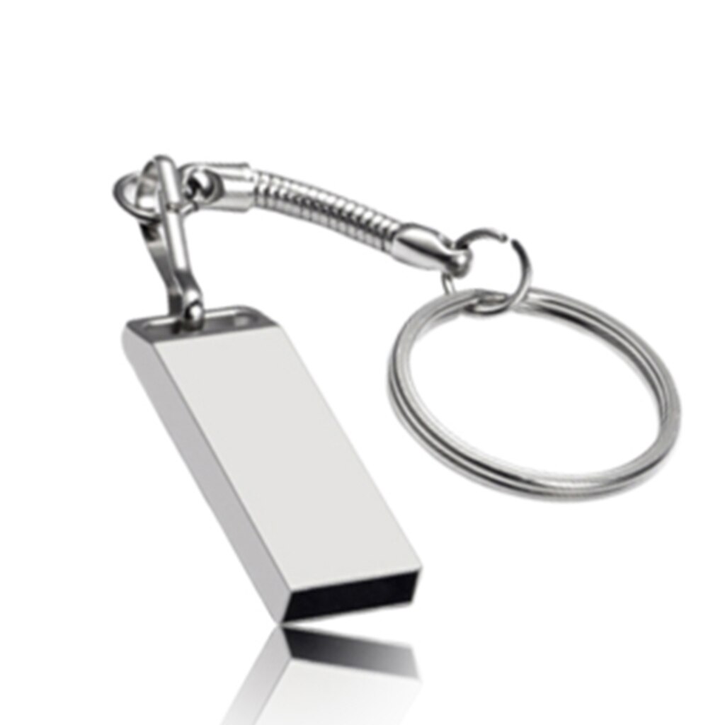 2.0 Usb Flash Drive 64Gb 32Gb 16Gb 8Gb 4Gb Pen Drive Metalen Waterdichte zilver Usb Flash Drive Memo Cel Usb Stick: 4Gb