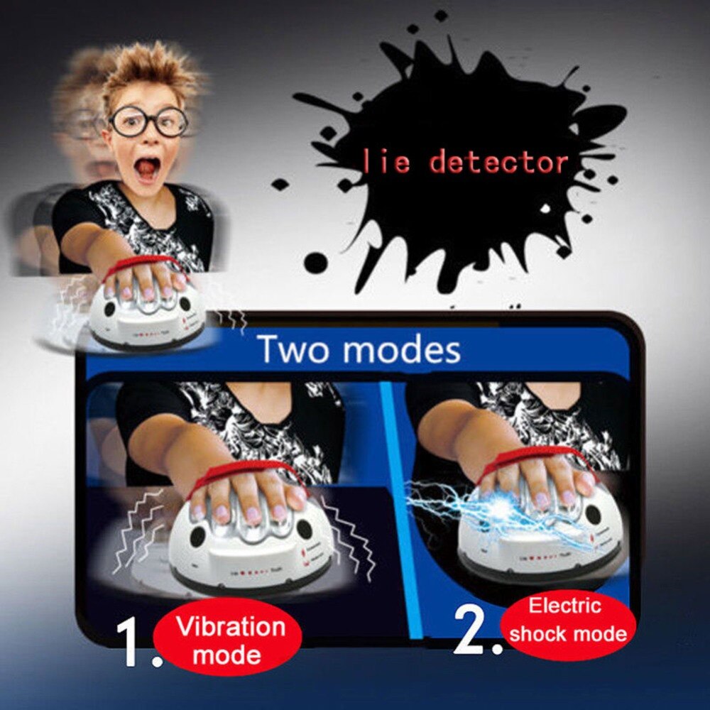 Adulto regolabile micro shock Elettrico menzogna rivelatore Poligrafo test Ingannevole Divertente scioccante bugiardo Verità consolle di Gioco Del Partito Regali Giocattolo