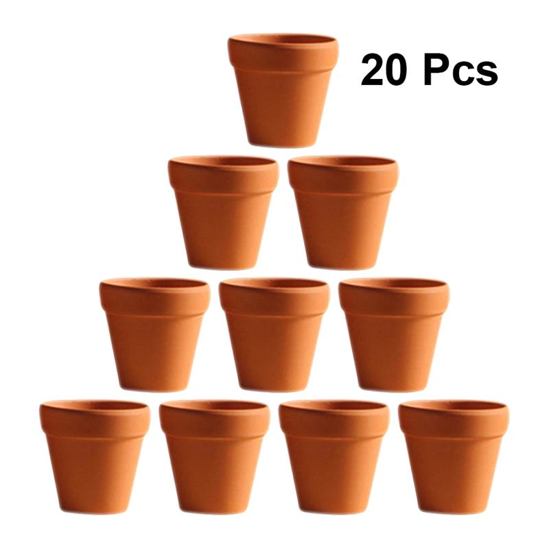 20 stk rød keramikk blomsterpotte terrakotta potte keramisk keramikk planter blomsterpotter saftige planteskole potter flott for planter håndverk