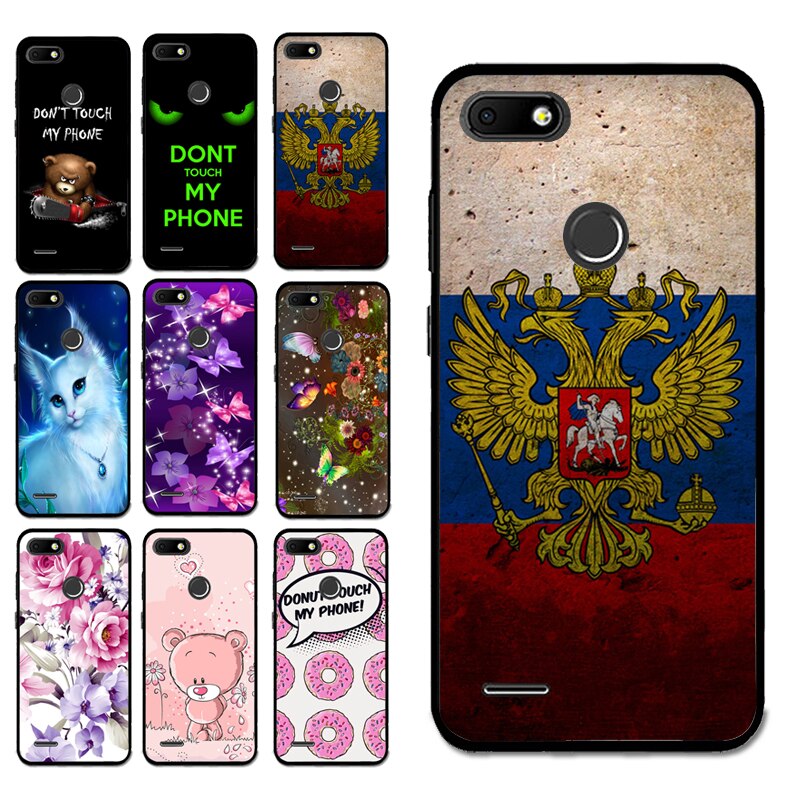 For BQ 5512 Case Don't touch my phone Bear Silicon TPU Cover for BQ 5512L STRIKE FORWARD Animal Shell Bag Housing Phone Cases