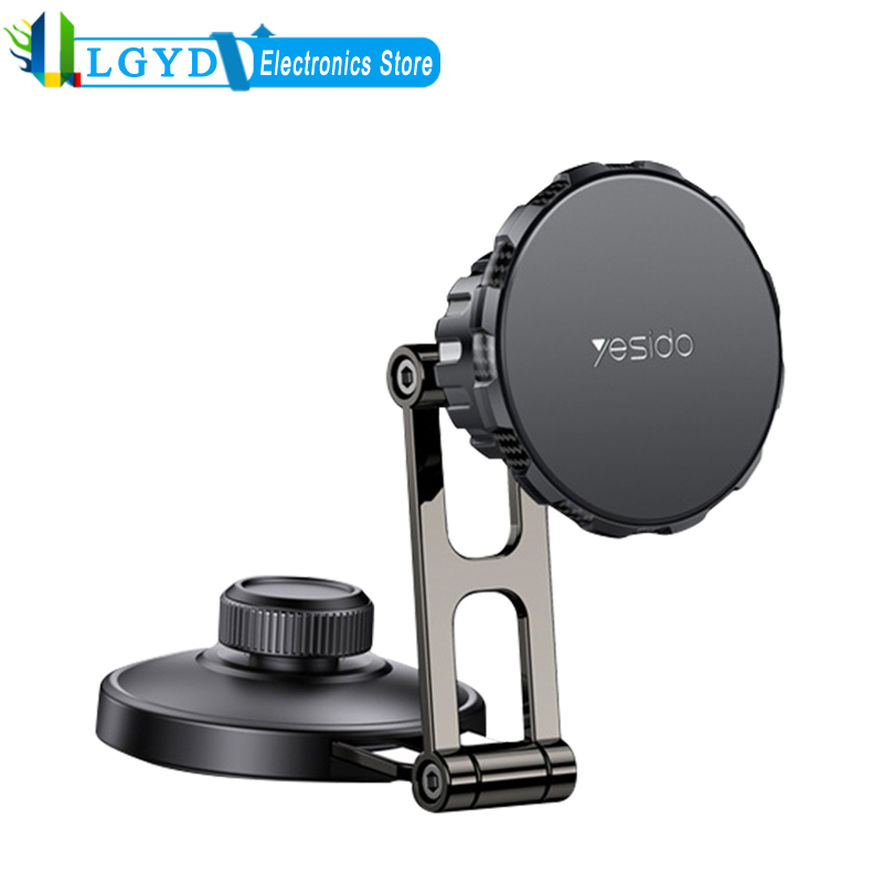 Uniwersalny magnetyczny uchwyt samochodowy telefonu Yesido C198 składany, regulowany pręt łączący ze stopu cynku