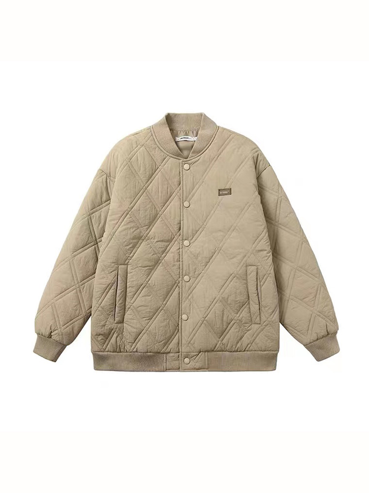 Verdikte Honkbal Uniform Jack Vrouwen Winter 2023 Koreaanse Losse Mode All-Match Oversized Straat Katoenen Jas