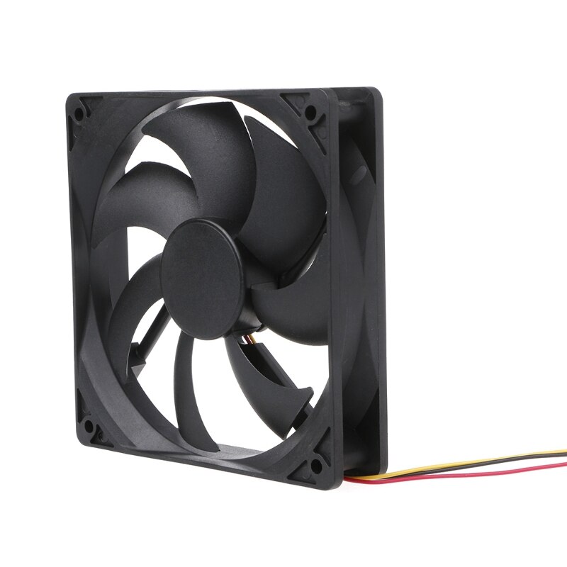 120X120X25Mm Dc 12V 0.15A 3 Pin 7-Blade Computer Case Cooling Fan Cooler 12025 090F
