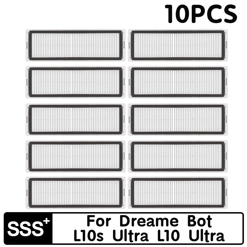 Voor Dreame Bot L10s Ultra L10 Ultra Robot Stofzuiger Onderdelen Rubberen Zijborstel Hepa Filter Mop Rag Stofzak Optioneel: Army Green