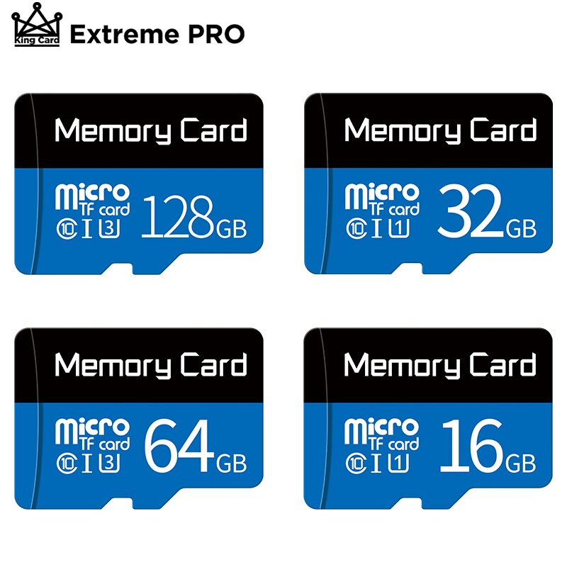 Høyhastighets klasse 10 mikro sd-kort 128gb 32gb 64gb 256gb 16gb sd/tf microsd sdhc/sdxc minnekort til telefon