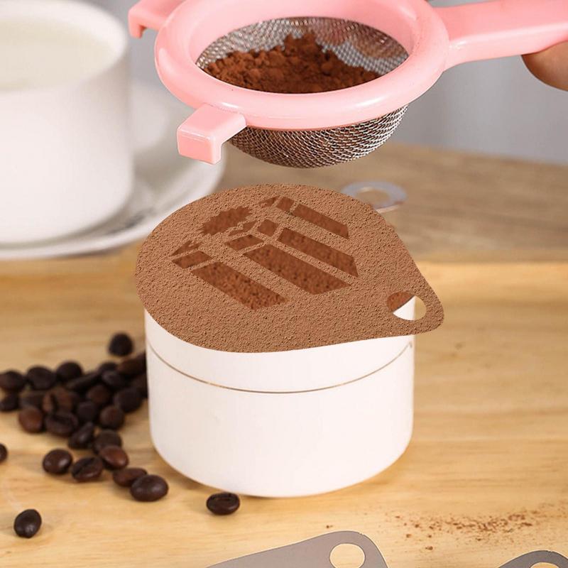 Kaffee Latte Cappuccino Barista ziehen Blumen schablonen Kuchen Vorlagen Druck Lahua bilden verschiedene aufbringen DIY zurück kunst Schablonen