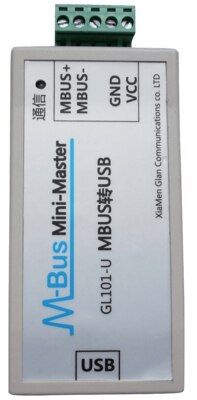Convertidor MBUS / M-BUS a USB, medidor de USB-MBUS, lectura, comunicación, fuente de alimentación USB, puede conectar 200 metros