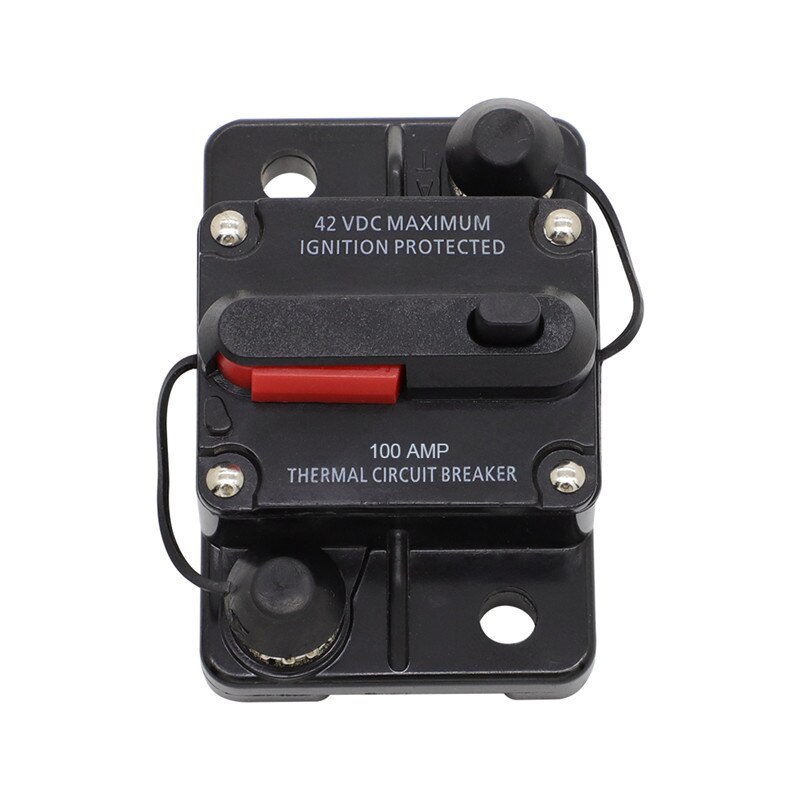 100A 150A 250A AMP Circuit Breaker Fuse Reset 12-48V for DC Car Boat Auto electric motor Waterproof 100 150 250 Amper holds: 100A