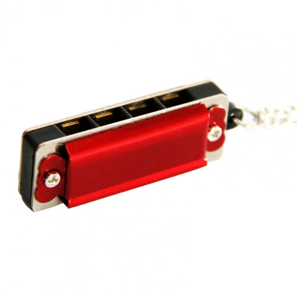 Mini colgante de Harmonia de 8 tonos y 4 agujeros para niños, armónica pequeña, canciones removibles, instrumentos musicales para niños, colgante para de vacaciones para estudiantes