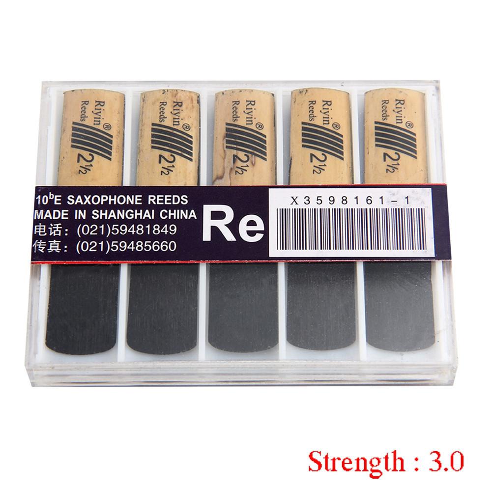 10Pcs Saxofoon Riet Set Met Sterkte 1.5/2.0/2.5/3.0/3.5/4.0 Voor Alto sax Reed Instrument Onderdelen Voor Saxofoon: Hardness 3.0
