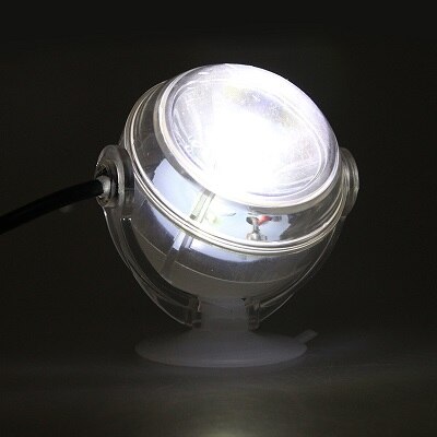 Aquarium Aquarium Tauch LED-strahler Beleuchtung Unterwasser Lampe EU Stecker: Weiß