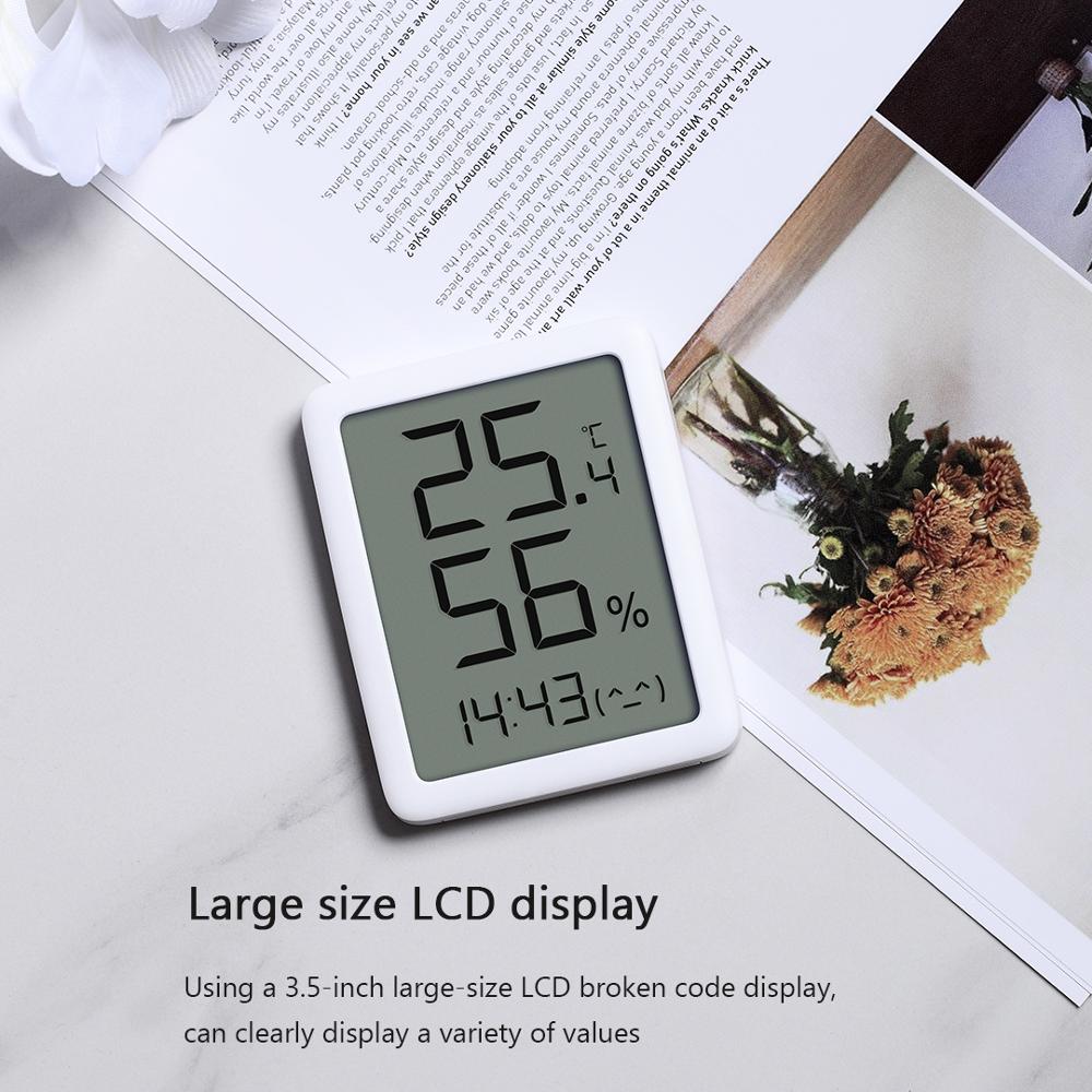 Xiaomi Miaomiaoce Screen Lcd Grote Digitale Display Thermometer Hygrometer Klok Timmer Horloge Temperatuur Vochtigheid Sensor