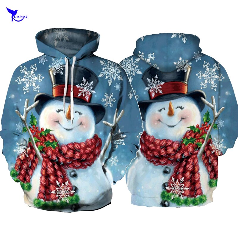 Sweat à capuche de skateboard imprimé 3D Animal de noël pour amoureux sweat à capuche à manches longues hauts pour couple et pulls Hip Hop Streetwear
