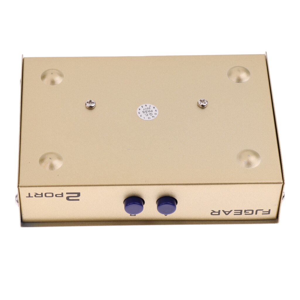 2Ports Manual AB Sharing Network Switch Box Selector Splitter Hub Gold
