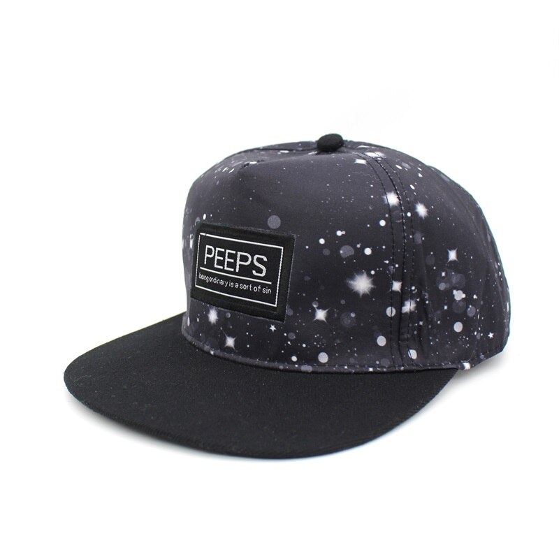 Minhui nueva PEEPS gorras de béisbol Snapback sombrero plano baile callejero gorros de hip hop para hombres y mujeres: Black 4