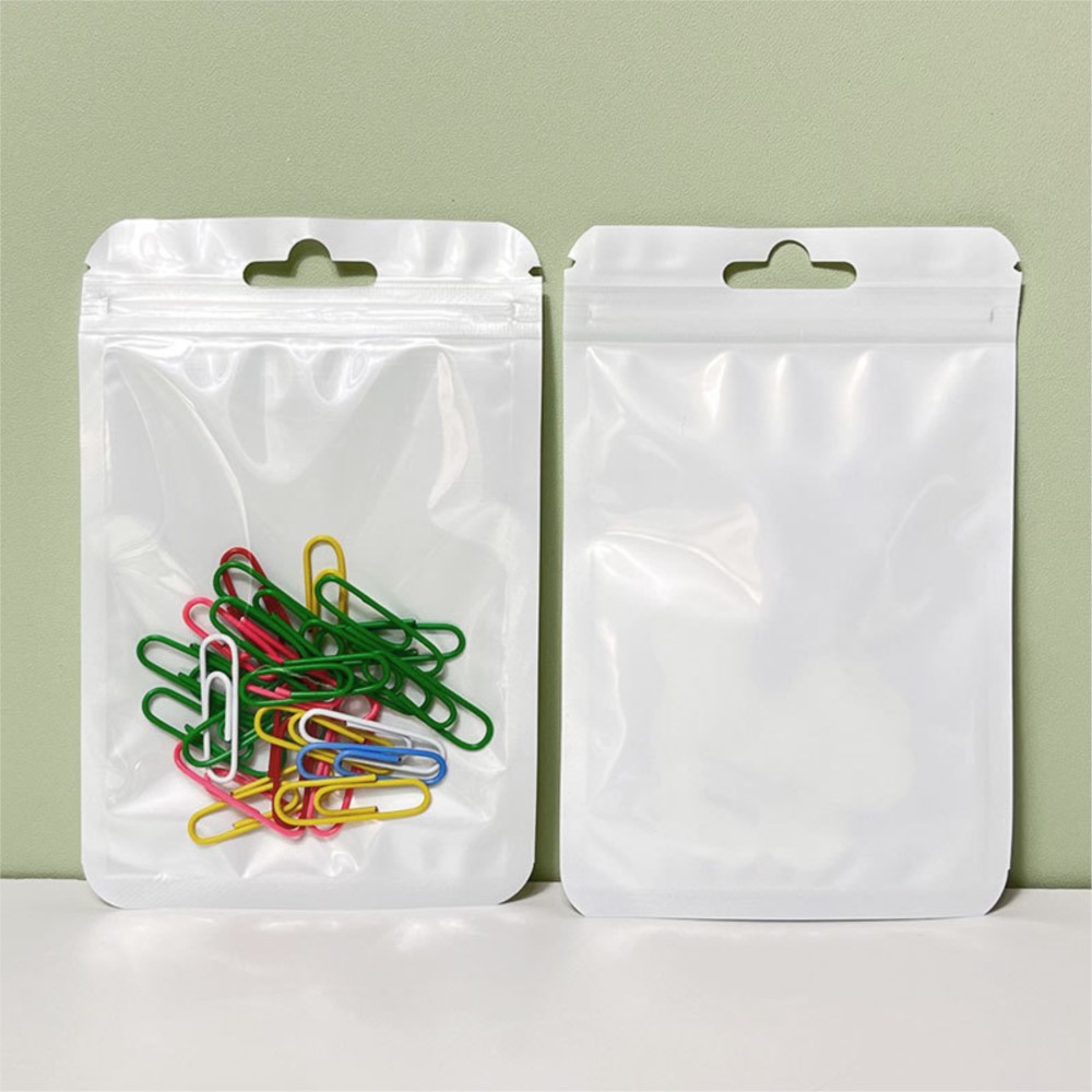 50pcs Cute Resealable Bag Foil Zipper Pouch For Jewelry Product Storage Organization Small Business Packaging Supplies