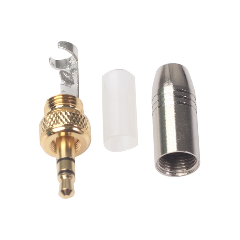 2 stks/set 3.5mm Stekkers Metalen Connector Met M6 Interne Draad Voor Lavalier Draadloze Microfoon