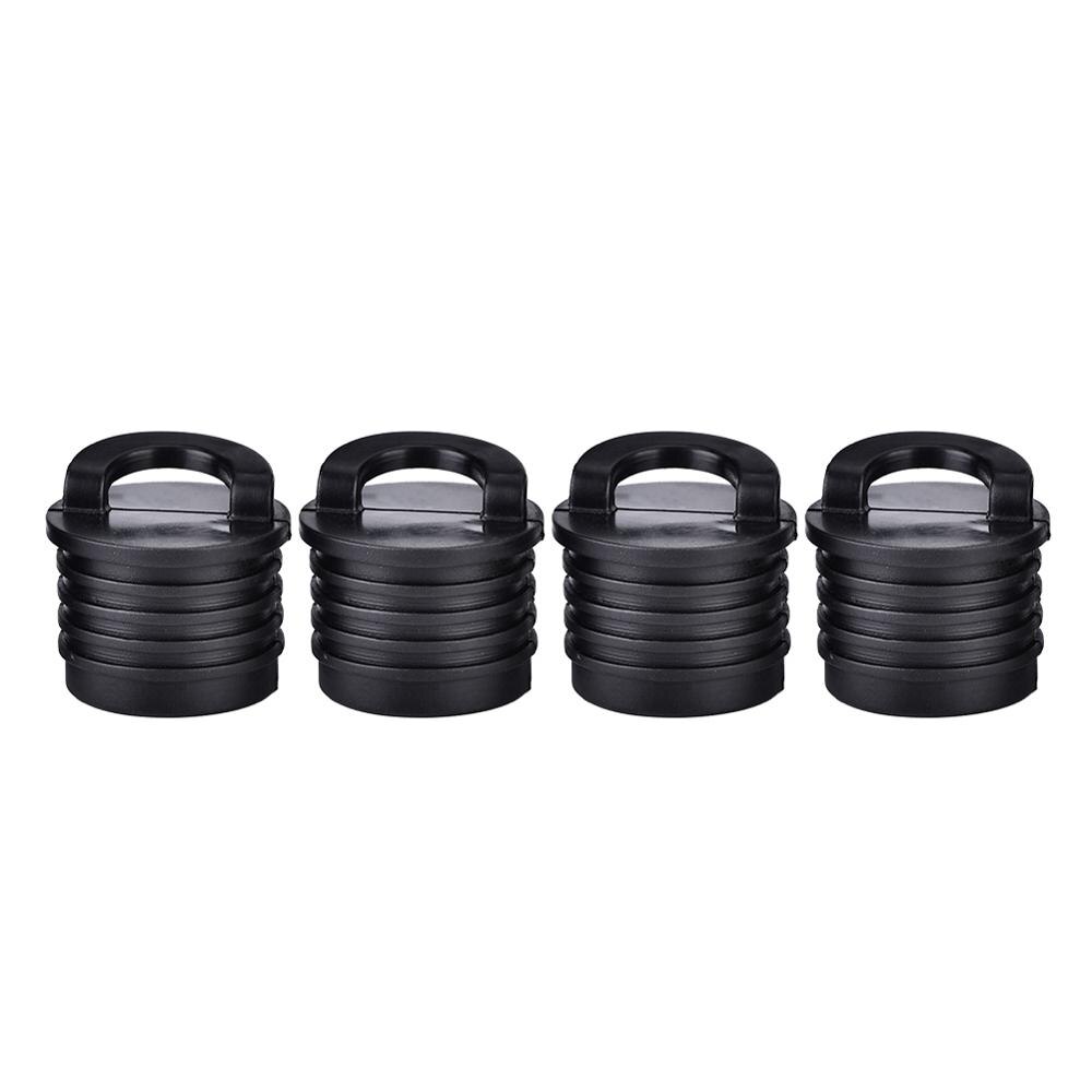 rowing boat 4 Pcs Boat Canoe Kayak Boat Scupper Stopper Bungs Drain Holes Plugs Accessories Black rowing boats accessories