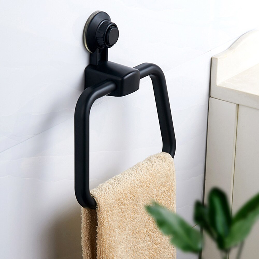 Soporte de toalla para baño, estantes de Vacío fuerte, ventosa, estante de toalla cocina, colgador de toalla montado en la pared, accesorios de baño